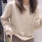Elegant Womens Knit Button Cardigan Casual Loose Long Sleeve Winter Sweater 2