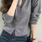 Elegant Womens Knit Button Cardigan Casual Loose Long Sleeve Winter Sweater 8