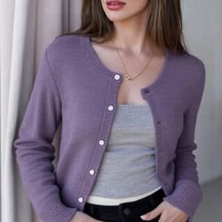 elegant womens knit button cardigan casual loose long sleeve winter sweater