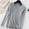 Chic Womens V Neck Knit Sweater Korean Style Button Slim Fit Pullover 7