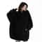 Cozy Double Fleece Hooded Pullover Womens Warm Winter Long Hoodie 2