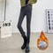 Warm Womens Fleece Lined Jeans High Waist Thermal Stretch Winter Denim 8