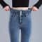 Womens Thermal High Waist Skinny Jeans Fleece Lined Winter Denim Pants 7