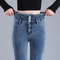Womens Thermal High Waist Skinny Jeans Fleece Lined Winter Denim Pants 7