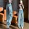 Womens High Waist Wide Leg Jeans Relaxed Fit Straight Denim Pants 1