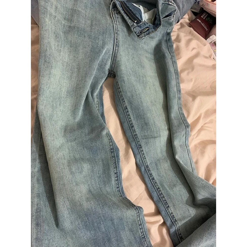 Womens High Waist Bootcut Wide Leg Jeans Relaxed Fit Denim Pants 2