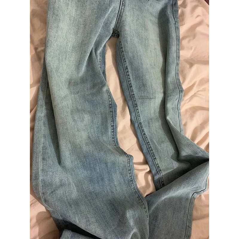 Womens High Waist Bootcut Wide Leg Jeans Relaxed Fit Denim Pants 6