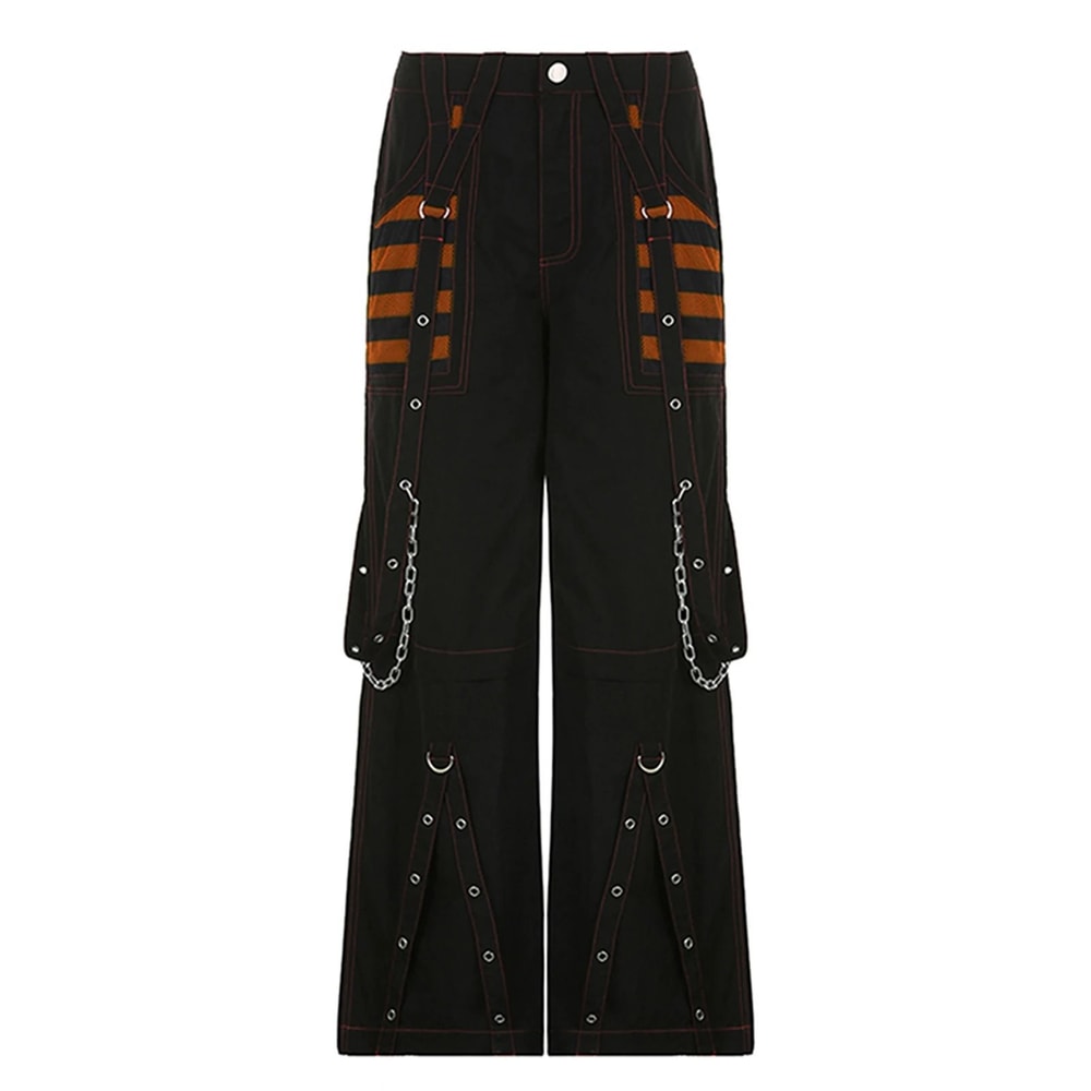 Womens Cargo Jeans Loose Fit Streetwear Denim Pants With Pockets 4