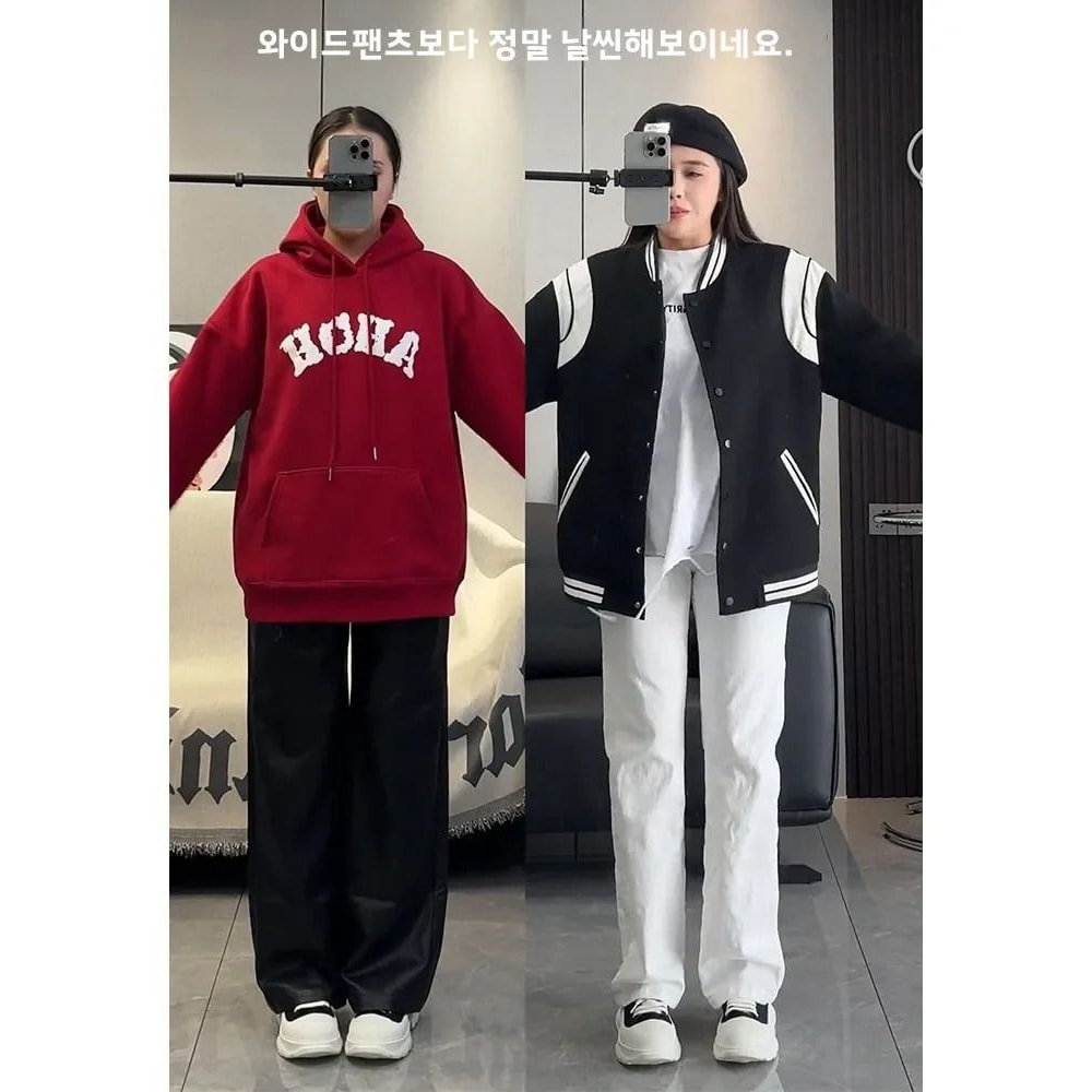 Womens High Waist White Wide Leg Jeans Loose Straight Denim Pants 6