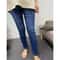 Womens Fleece Lined Thermal Jeans Warm Stretch Skinny Winter Denim Pants 9