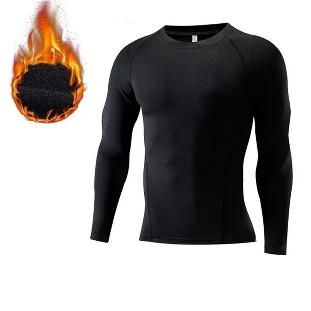 Mens Fleece Thermal Underwear Set Winter Warm Compression Long Johns 4