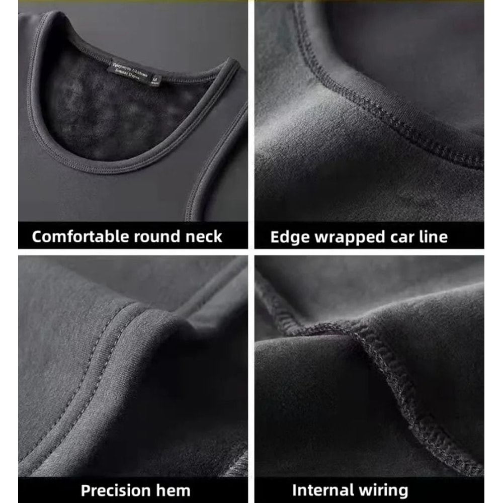 Mens Thermal Sleeveless Vest Warm Winter Base Layer Undershirt 7