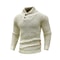 Mens Casual Knit Sweater Crew Neck Warm Ribbed Pullover 4