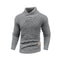 Mens Casual Knit Sweater Crew Neck Warm Ribbed Pullover 5