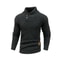 Mens Casual Knit Sweater Crew Neck Warm Ribbed Pullover 2