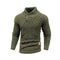 Mens Casual Knit Sweater Crew Neck Warm Ribbed Pullover 3