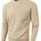 Mens Jacquard Knit Sweater Crew Neck Slim Fit Casual Pullover 3