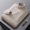 Mens Turtleneck Knit Sweater Warm High Neck Casual Pullover 3