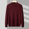 Mens Mock Neck Knit Sweater Casual Half Turtleneck Pullover 4