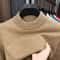 Mens Mock Neck Knit Sweater Casual Half Turtleneck Pullover 12