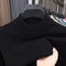 Mens Mock Neck Knit Sweater Casual Half Turtleneck Pullover 7