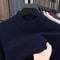 Mens Mock Neck Knit Sweater Casual Half Turtleneck Pullover 8
