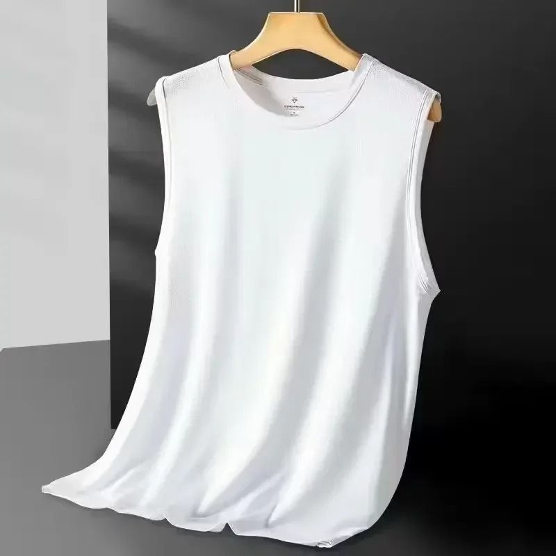 Mens Ice Silk Mesh Tank Top Lightweight Breathable Sports Vest 7