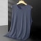 Mens Ice Silk Mesh Tank Top Lightweight Breathable Sports Vest 9