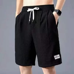 mens ice silk casual shorts lightweight loose fit summer shorts