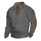 Mens Stand Collar Jacquard Knit Sweater Casual Long Sleeve Pullover 7