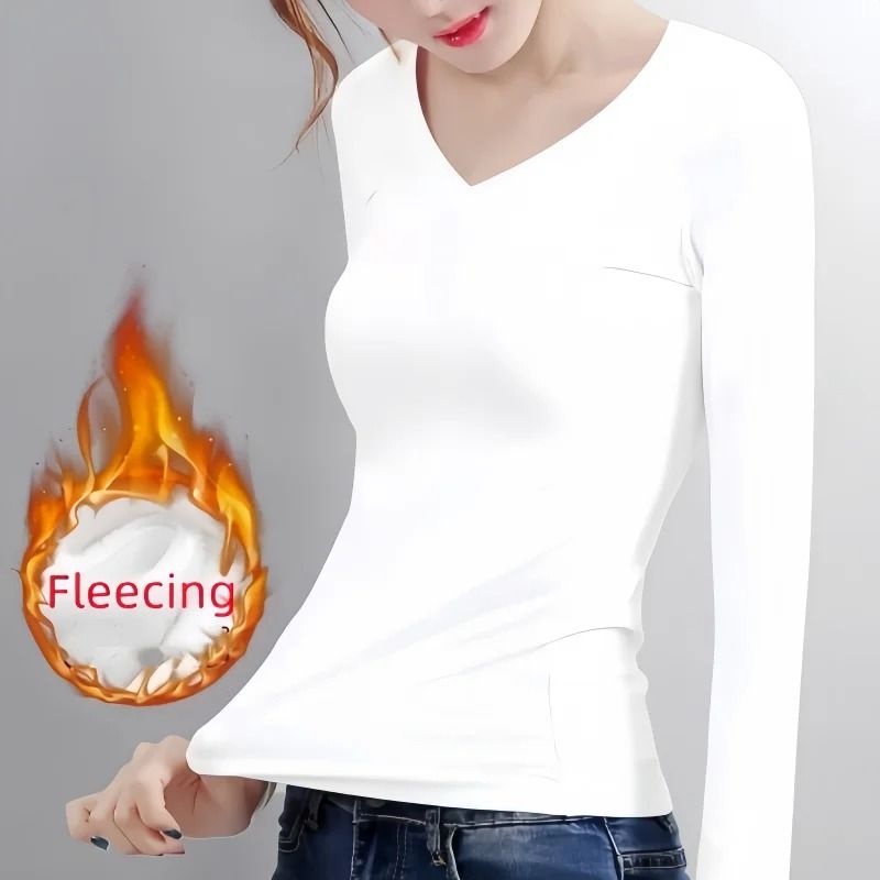 Womens Thermal Turtleneck Long Sleeve Base Layer Shirt Winter Warm Top 9