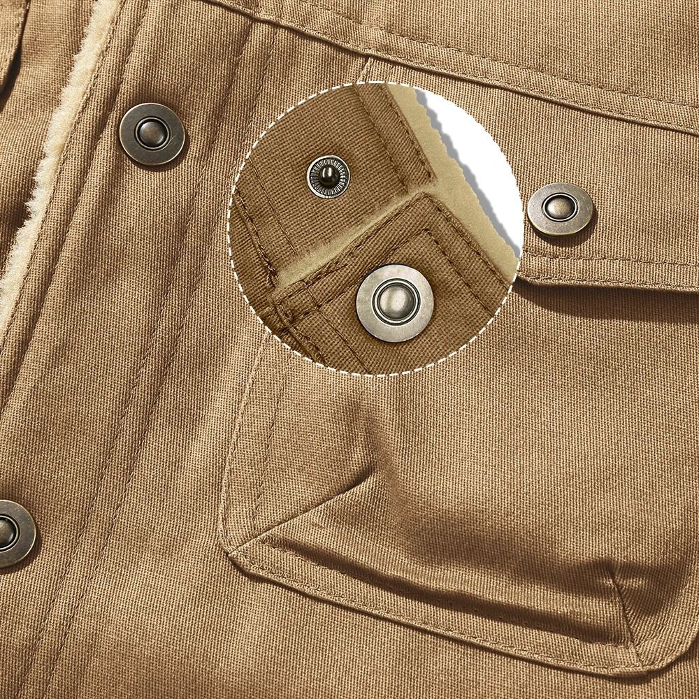 Mens Waterproof Fleece Lined Winter Jacket Warm Casual Outdoor Coat 8