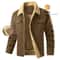 Mens Waterproof Fleece Lined Winter Jacket Warm Casual Outdoor Coat 9