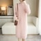 Womens Turtleneck Knit Sweater Dress Long Sleeve Winter Casual Dress 9