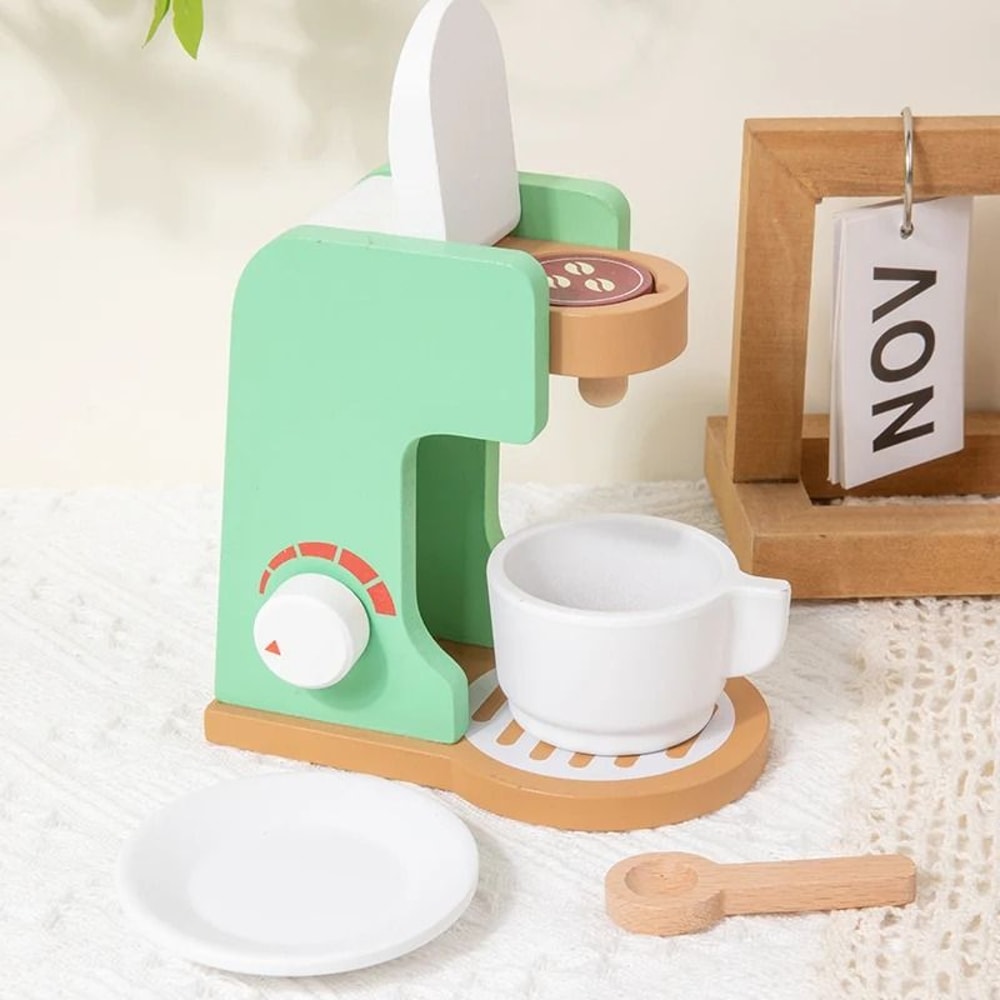 Wooden Montessori Kitchen Pretend Play Set Toddler Cooking Toy 2