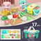 Kids Pretend Play Kitchen Toys Cutting Fruit Vegetables Educational Food Set For Toddlers 6