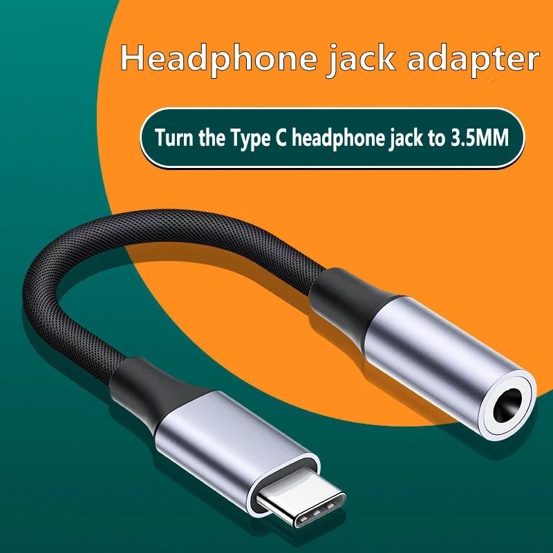 USB C To 35mm Audio Adapter Cable Headphone Jack Converter For Smartphones 4