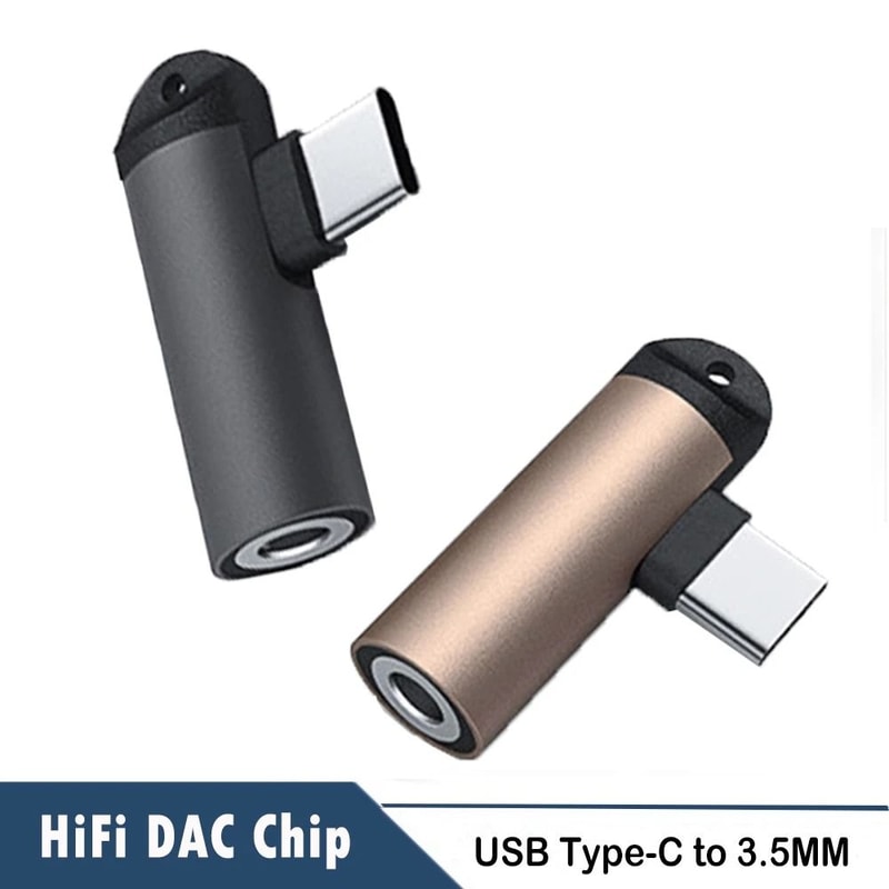 DAC USB C To 35mm Audio Adapter Digital Headphone Jack Converter 0