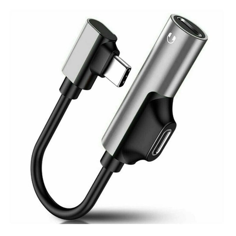 2 In 1 USB C To 35mm AUX Adapter Headphone Jack Audio Splitter 3