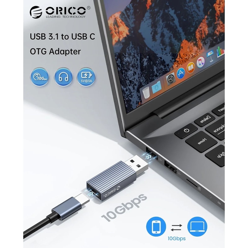ORICO USB C OTG Adapter USB 31 Type C Female To USB Male Converter 10Gbps 4
