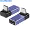 Hannord USB C 90 Degree Adapter USB4 40Gbps Angled Converter 2 Pack 7