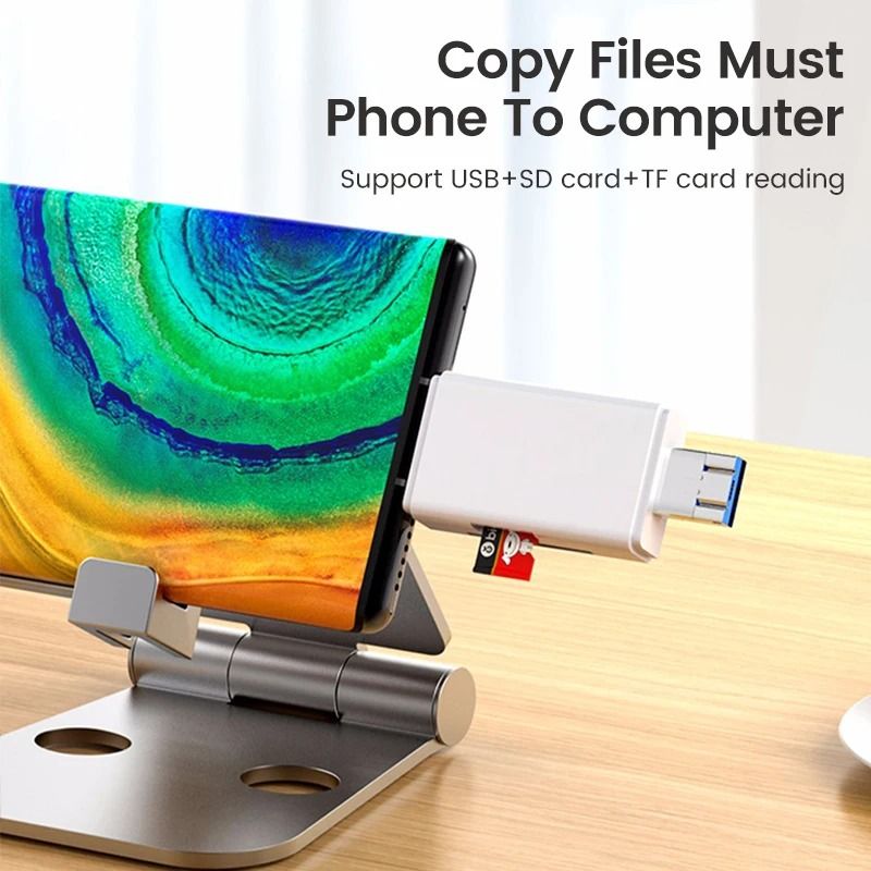 6 In 1 USB C OTG Card Reader Micro SD TF Memory Adapter For Smartphones 5