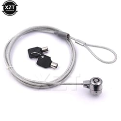 universal laptop security lock cable anti theft notebook lock with key