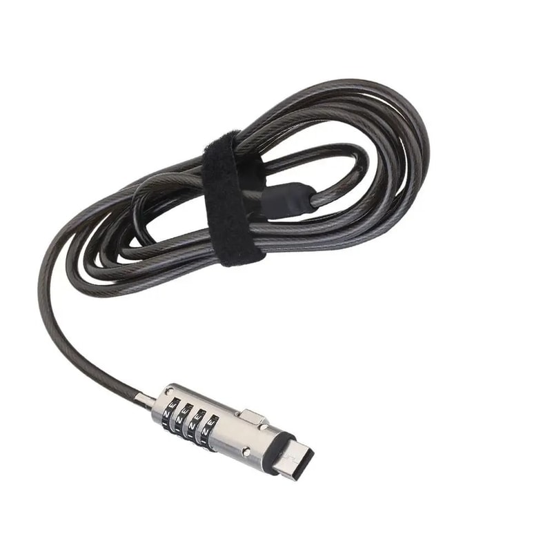 Universal Laptop Anti Theft Cable Lock USB Interface Security Lock With Numeric Code 0