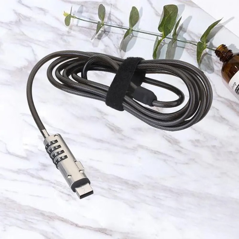 Universal Laptop Anti Theft Cable Lock USB Interface Security Lock With Numeric Code 2