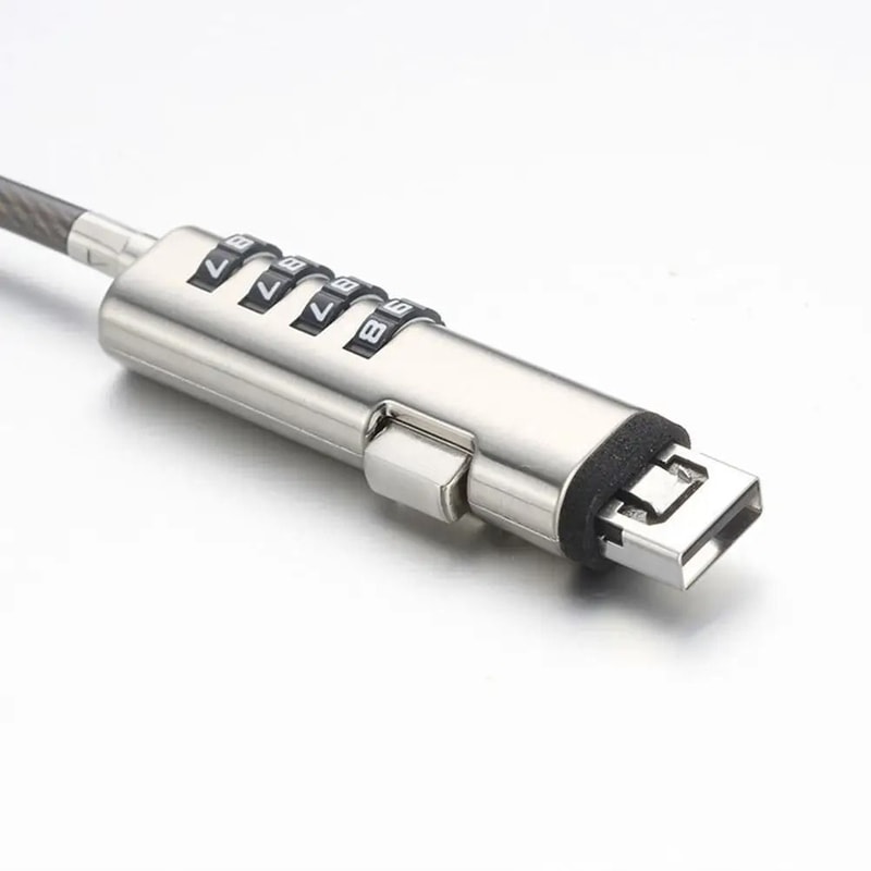 Universal Laptop Anti Theft Cable Lock USB Interface Security Lock With Numeric Code 4