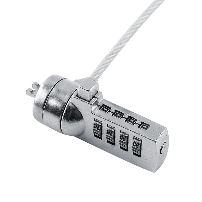 Universal Laptop Combination Security Lock Cable 4 Digit Anti Theft Notebook Lock 0