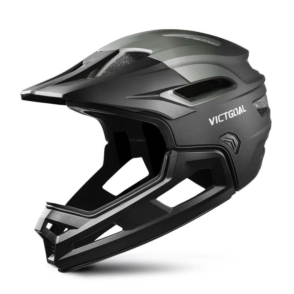 VICTGOAL Full Face MTB Helmet Detachable Mountain Bike Helmet For Off Road Cycling 3