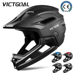 victgoal full face mtb helmet detachable mountain bike helmet for off road cycling