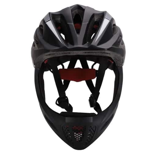 Kids Full Face Bike Helmet with LED Light Protective MTB Helmet for Children